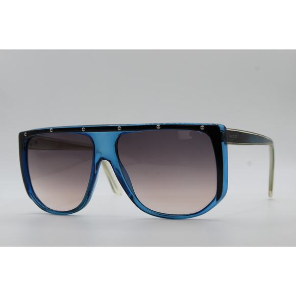 Gucci GG 3705/S 9W3KC Studded Blue Aviator Sunglasses - Picture 1 of 5